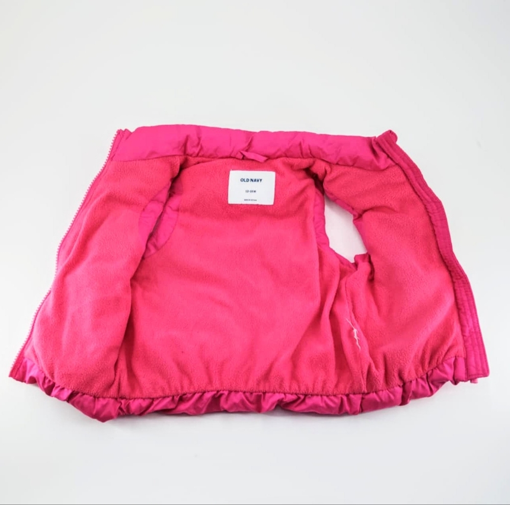 Old Navy Pink Puffer Vest - Picture 6 of 10